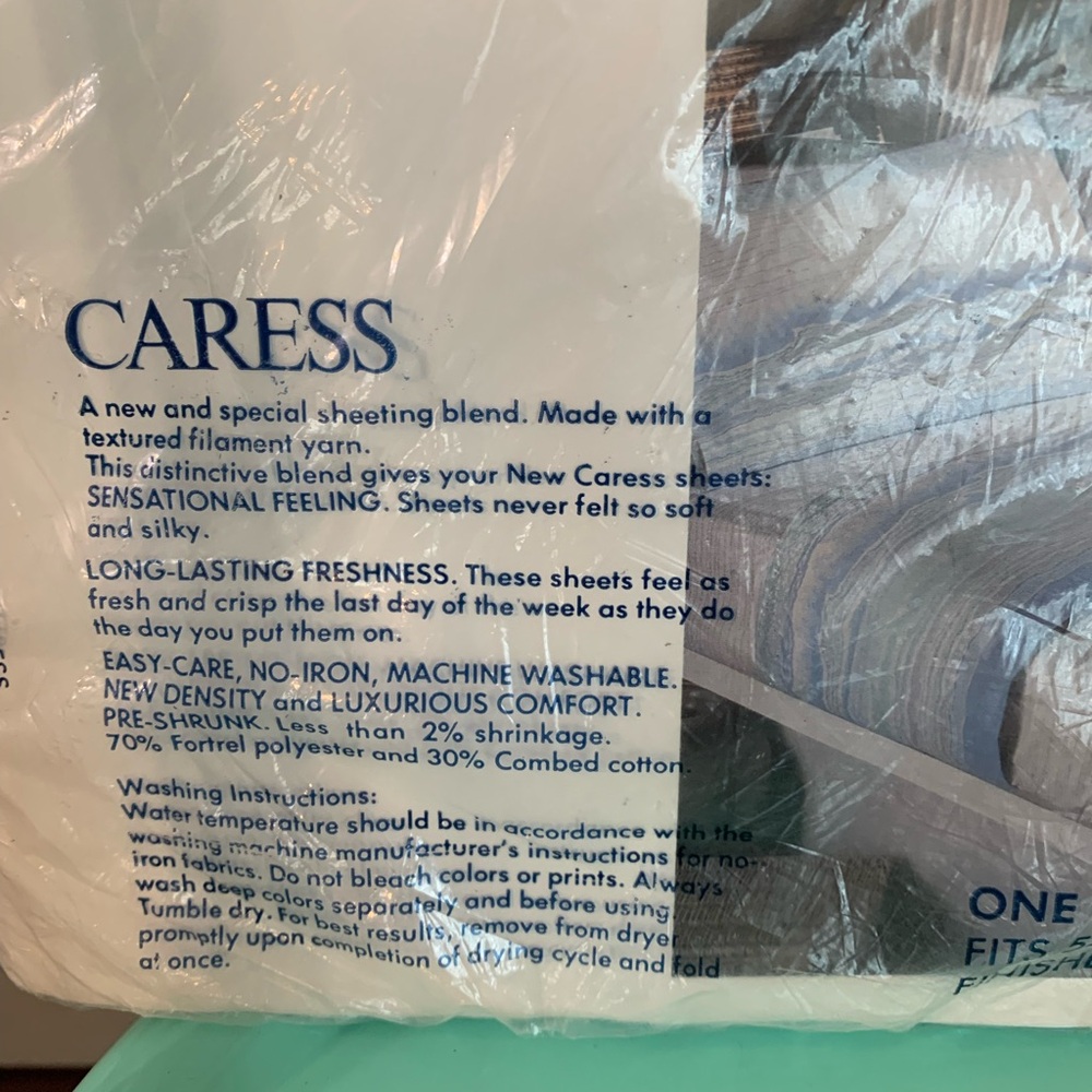 NWT Vintage Burlington Caress Full Flat Sheet in Beach - Picture 4 of 4
